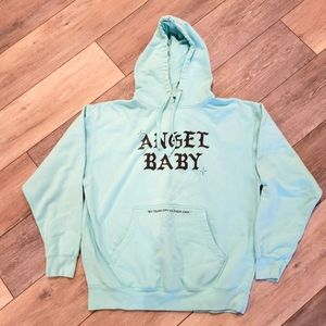 SAMII RYAN Sky Blue Hoodie Sweatshirt